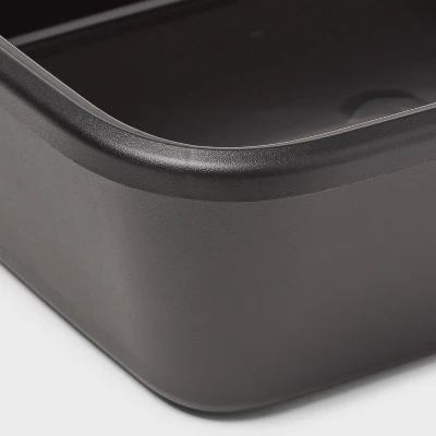 Utility Pan - Brightroom™: Black Polypropylene Universal Storage Bin, 4.37 Volume, 18.3" W X 14.88" D X 5.27" H 4 Utility Pan - Brightroom™: Black Polypropylene Universal Storage Bin, 4.37 Volume, 18.3" W X 14.88" D X 5.27" H - Image 2