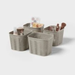 4pk Wave Decorative Basket Mini Gray - Brightroom™ 7 4pk Wave Decorative Basket Mini Gray - Brightroom™ -Organique Store GUEST cf9f0926 ad9e 4790 bb70 835c264b6735