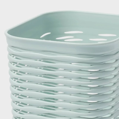 4pk Wave Mini Decorative Basket Mint Green - Brightroom™ 4 4pk Wave Mini Decorative Basket Mint Green - Brightroom™ - Image 2