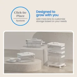 Click In Place 6.7qt Clear Shallow Plastic Storage Bin With White Latch For Home And Office Organization - Brightroom™ 16 Click In Place 6.7qt Clear Shallow Plastic Storage Bin With White Latch For Home And Office Organization - Brightroom™ -Organique Store GUEST d2255bd5 e453 4de5 9de6 4eb6ee86b373