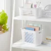 Narrow Large Decorative Plastic Bin White - Brightroom™: Modern Storage With Cut-Out Handles, 13" Cube Compatible 2 Narrow Large Decorative Plastic Bin White - Brightroom™: Modern Storage With Cut-Out Handles, 13" Cube Compatible -Organique Store GUEST d2b4bbcd a693 4a36 9505 b5370adb3466