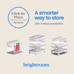 3pk Click In Place 30oz Insert Storage Containers White And Clear - Brightroom™ 12 3pk Click In Place 30oz Insert Storage Containers White And Clear - Brightroom™ -Organique Store GUEST dee8ea5c 9722 473f bdd6 61cb86ec5fff