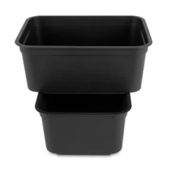 Folio Heavy Duty Storage Bin - Brightroom™: Black Plastic, Stackable, Portable, Universal Storage, 18.6 Volume Capacity -Organique Store GUEST ee14b593 cc34 4c72 91e8 62aae3e4c3b8