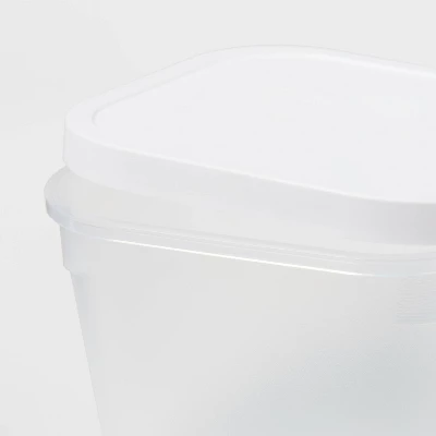 3pk Click In Place 30oz Insert Storage Containers White And Clear - Brightroom™ 4 3pk Click In Place 30oz Insert Storage Containers White And Clear - Brightroom™ - Image 2