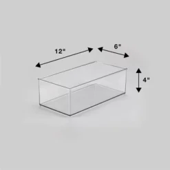 12" X 6" X 4" All Purpose Storage 1/2 Storage Bin - Brightroom™: Clear Plastic Decorative Container, No Assembly Required 9 12" X 6" X 4" All Purpose Storage 1/2 Storage Bin - Brightroom™: Clear Plastic Decorative Container, No Assembly Required -Organique Store GUEST f40cd530 aa3a 4fec 8c26 2bcdd5a30536