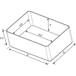 9"x6"x3.25" Large Plastic Bathroom Tray Clear - Brightroom™: Organizer, Stackable Storage, Hand Washable 9 9"x6"x3.25" Large Plastic Bathroom Tray Clear - Brightroom™: Organizer, Stackable Storage, Hand Washable -Organique Store GUEST f49cbebe cb0a 4a04 87bb 465c1cdf3247