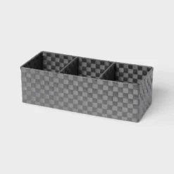 Woven Plastic 3 Compartment Bin - Brightroom™ 9 Woven Plastic 3 Compartment Bin - Brightroom™ -Organique Store GUEST f9512988 f3cf 4f3f 9f43 92f0099e35f5