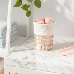 Round Woven Basket With Liner - Brightroom™