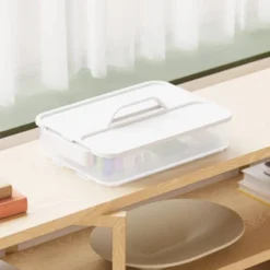 Click In Place 6.7qt Clear Shallow Plastic Storage Bin With White Latch For Home And Office Organization - Brightroom™ 18 Click In Place 6.7qt Clear Shallow Plastic Storage Bin With White Latch For Home And Office Organization - Brightroom™ -Organique Store GUEST ffd88927 ddb5 48af 946a 3273e62a3092